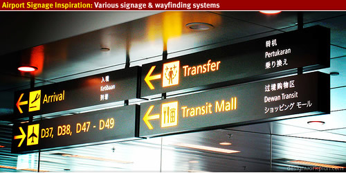 Airport signage and wayfinding inspiration