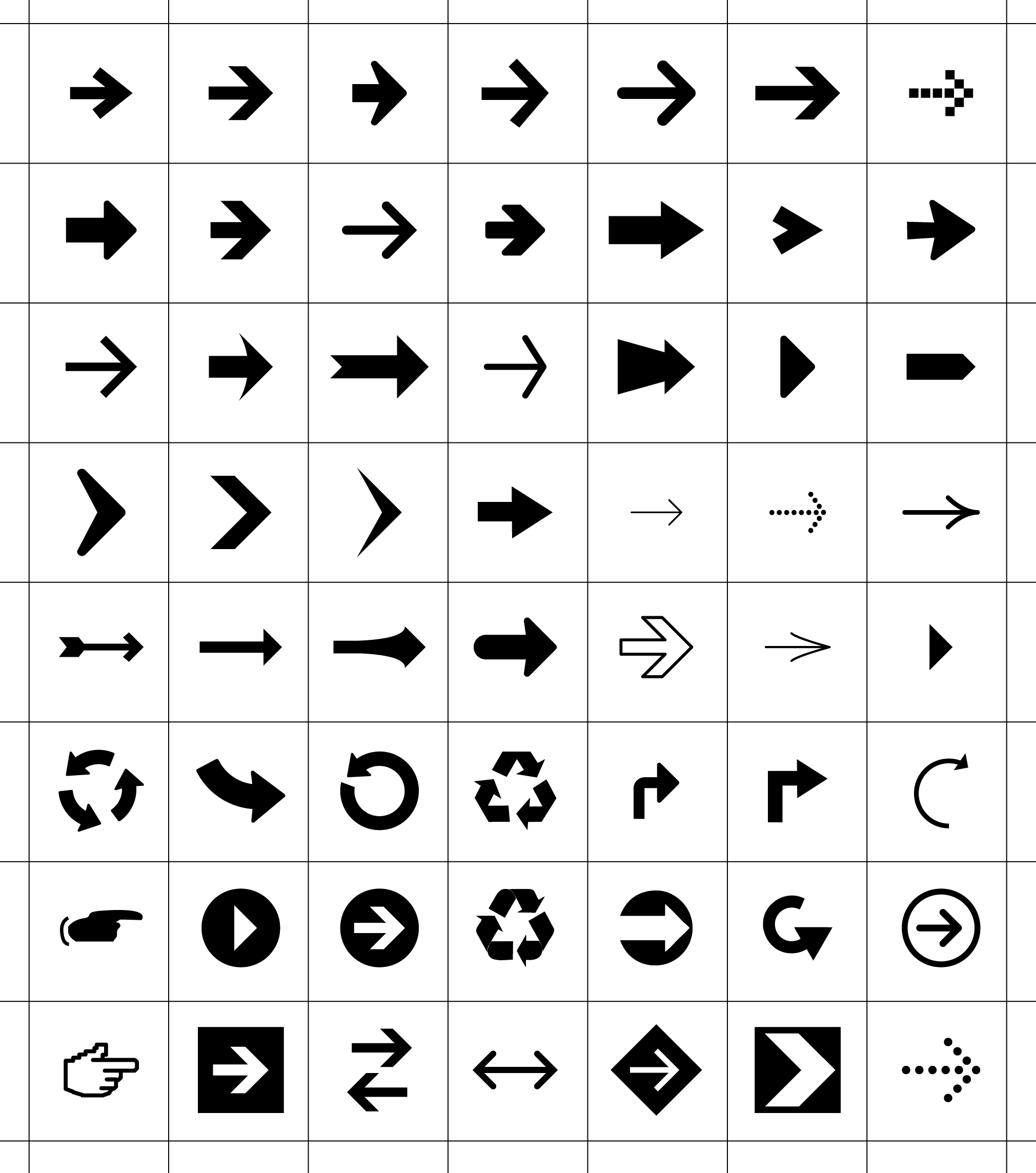 56 Vector pijlen en symbolen