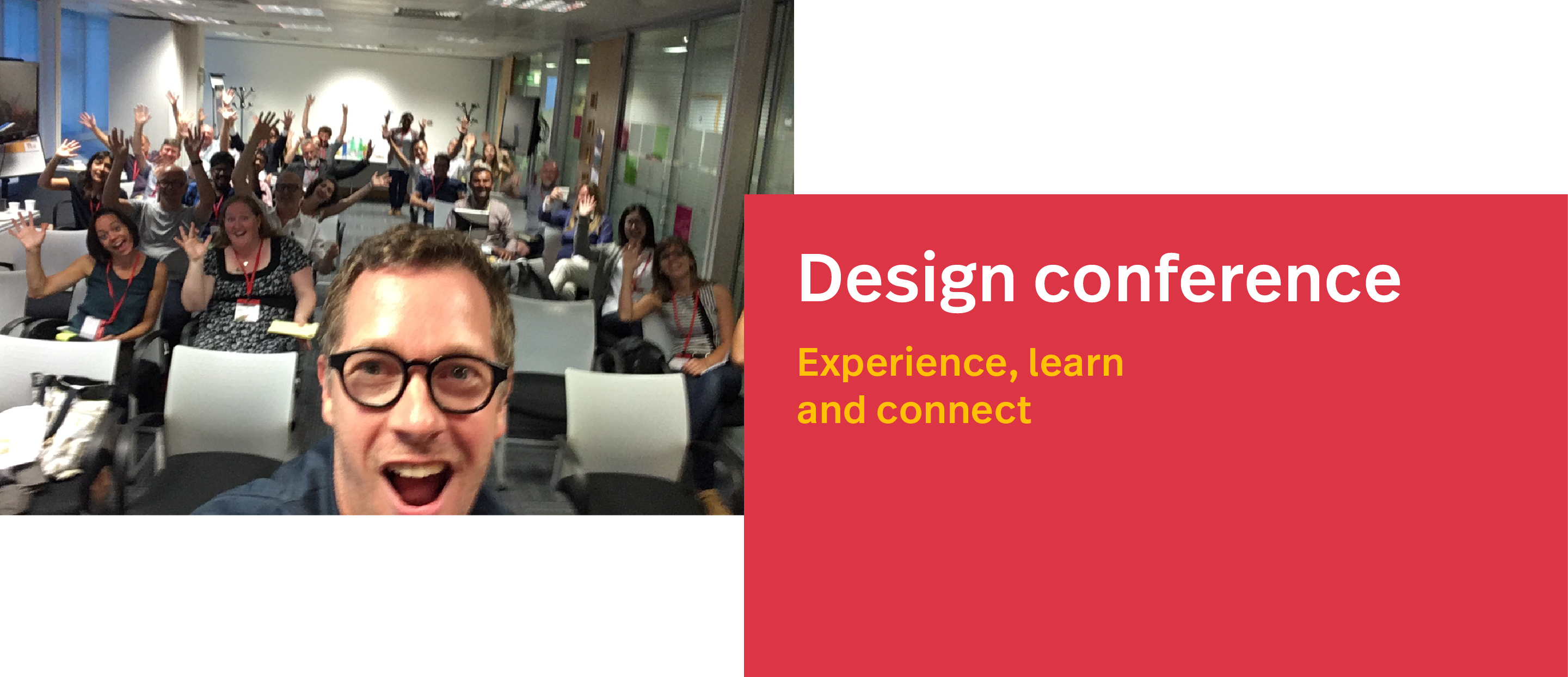 Een design bijeenkomst, leren, ervaren en verbinden